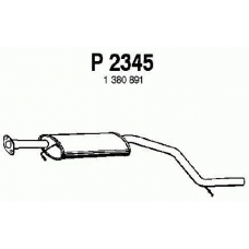 P2345 FENNO Средний глушитель выхлопных газов