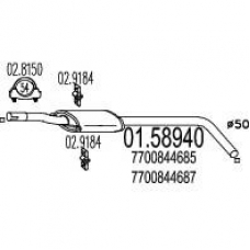 01.58940 MTS Средний глушитель выхлопных газов