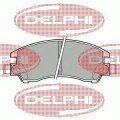 LP547 DELPHI Комплект тормозных колодок, дисковый тормоз