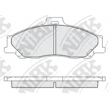 PN0163 NiBK Комплект тормозных колодок, дисковый тормоз
