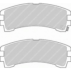 FDB1029 FERODO Комплект тормозных колодок, дисковый тормоз