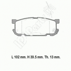 IBR-1345 IPS Parts Комплект тормозных колодок, дисковый тормоз