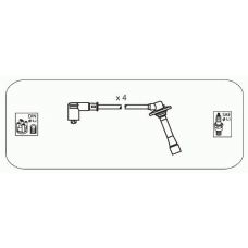 JP157 JANMOR Комплект проводов зажигания