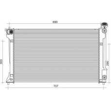 350213116900 MAGNETI MARELLI Радиатор, охлаждение двигателя