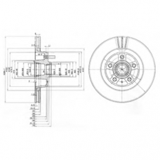 BG2342 DELPHI Тормозной диск