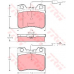 GDB906 TRW Комплект тормозных колодок, дисковый тормоз