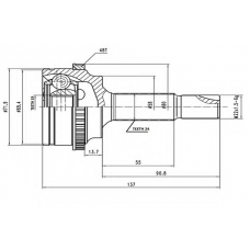AW1510059A AYWIPARTS Шарнирный комплект, приводной вал
