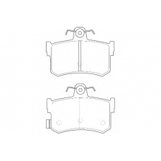 WBP21682A WAGNER LOCKHEED Комплект тормозных колодок, дисковый тормоз