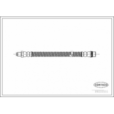 19033551 CORTECO Тормозной шланг