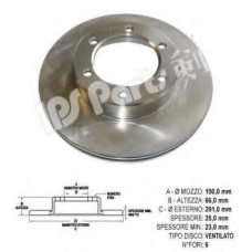 IBT-1287 IPS Parts Тормозной диск