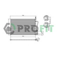 PR 2535C1 PROFIT Конденсатор, кондиционер