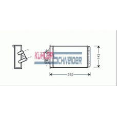 1790151 KUHLER SCHNEIDER Теплообменник, отопление салона