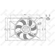 29-99306-SX STELLOX Вентилятор, охлаждение двигателя