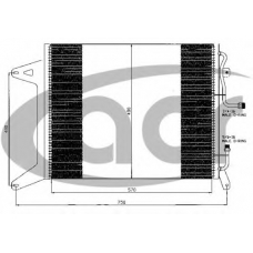 300498 ACR Конденсатор, кондиционер
