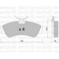 22-0162-0 METELLI Комплект тормозных колодок, дисковый тормоз