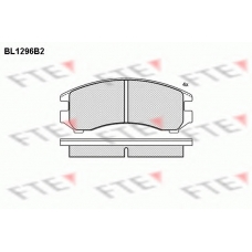 BL1296B2 FTE Комплект тормозных колодок, дисковый тормоз