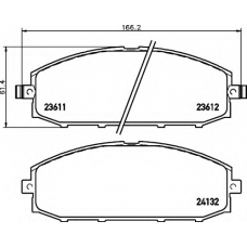 8DB 355 010-511 HELLA Комплект тормозных колодок, дисковый тормоз