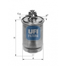 55.427.00 UFI Топливный фильтр