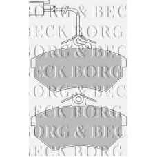 BBP1123 BORG & BECK Комплект тормозных колодок, дисковый тормоз