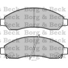 BBP2256 BORG & BECK Комплект тормозных колодок, дисковый тормоз