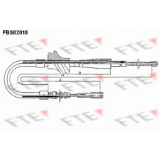 FBS02018 FTE Трос, стояночная тормозная система