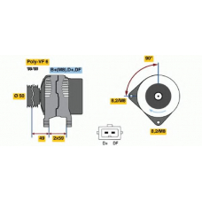 0 123 515 020 BOSCH Генератор