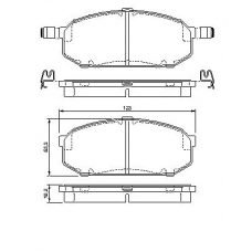 0 986 424 573 BOSCH Комплект тормозных колодок, дисковый тормоз