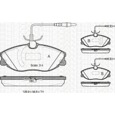 8110 28023 TRIDON Brake pads - front