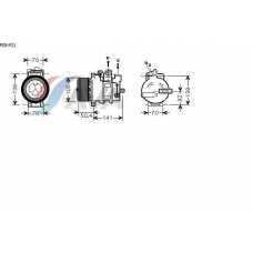 MSK431 AVA Компрессор, кондиционер