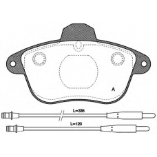 BPA0401.14 OPEN PARTS Комплект тормозных колодок, дисковый тормоз