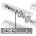 DAC42800038 FEBEST Подшипник ступицы колеса