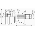 CVJ5302.10 OPEN PARTS Шарнирный комплект, приводной вал