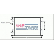 1300301 KUHLER SCHNEIDER Радиатор, охлаждение двигател