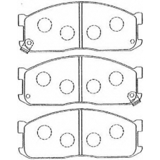 E1N009 AISIN Комплект тормозных колодок, дисковый тормоз