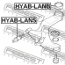HYAB-LANS FEBEST Подвеска, рычаг независимой подвески колеса