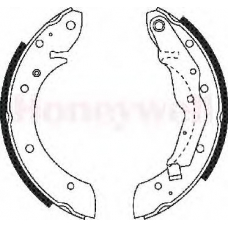 362340B BENDIX Комплект тормозных колодок