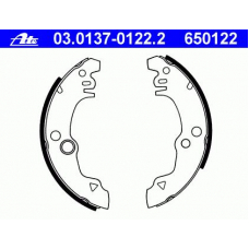 03.0137-0122.2 ATE Комплект тормозных колодок