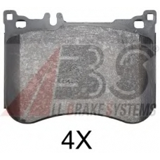 37952 ABS Комплект тормозных колодок, дисковый тормоз