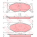 GDB1157 TRW Комплект тормозных колодок, дисковый тормоз
