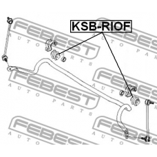 KSB-RIOF FEBEST Опора, стабилизатор