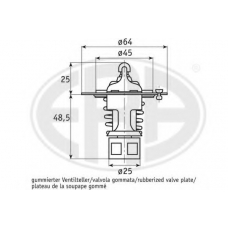 350232 ERA Термостат, охлаждающая жидкость