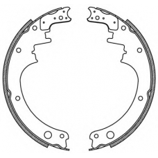 BSA2072.00 OPEN PARTS Комплект тормозных колодок