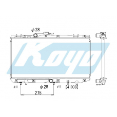 PA010270 KOYO P-tank corrugate-fin ass'y