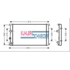 0917501 KUHLER SCHNEIDER Радиатор, охлаждение двигател