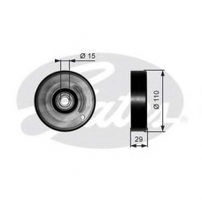T36160 GATES Натяжной ролик, поликлиновой  ремень