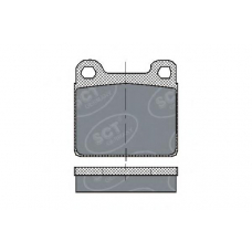 SP 126 SCT Комплект тормозных колодок, дисковый тормоз