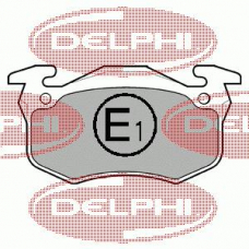 LP699 DELPHI Комплект тормозных колодок, дисковый тормоз