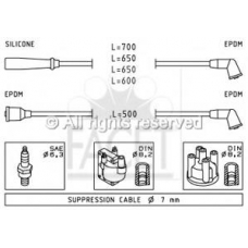 4.9415 FACET Комплект проводов зажигания