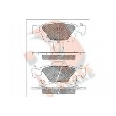 RB1989 R BRAKE Комплект тормозных колодок, дисковый тормоз