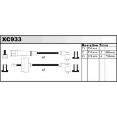 XC933 QUINTON HAZELL Ккомплект проводов зажигания